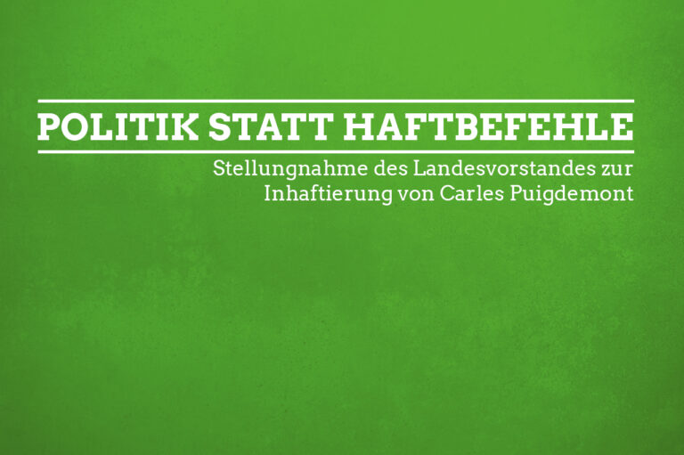 Grüne fordern Politik statt Haftbefehle