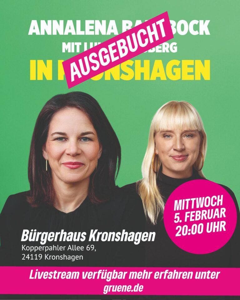 ***AUSGEBUCHT*** Annalena Baerbock in Kronshagen/Kiel